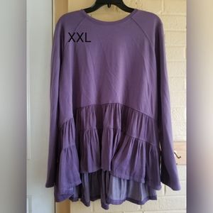 Vera Wang purple blouse XXL
